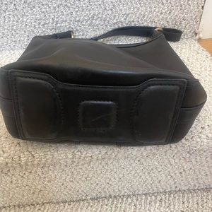 Black leather Coach shoulder bag